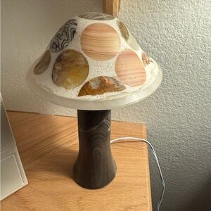 Natural Onyx Tall Mushroom Luminary